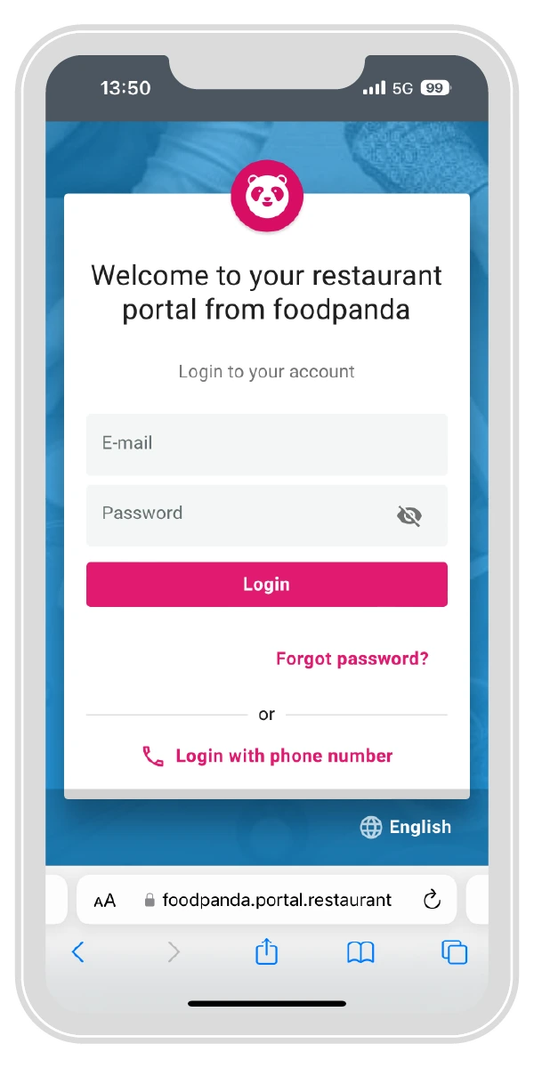 เข้าสู่พอร์ทัลของ
            foodpanda | ThaiNamthip Coca-Cola
