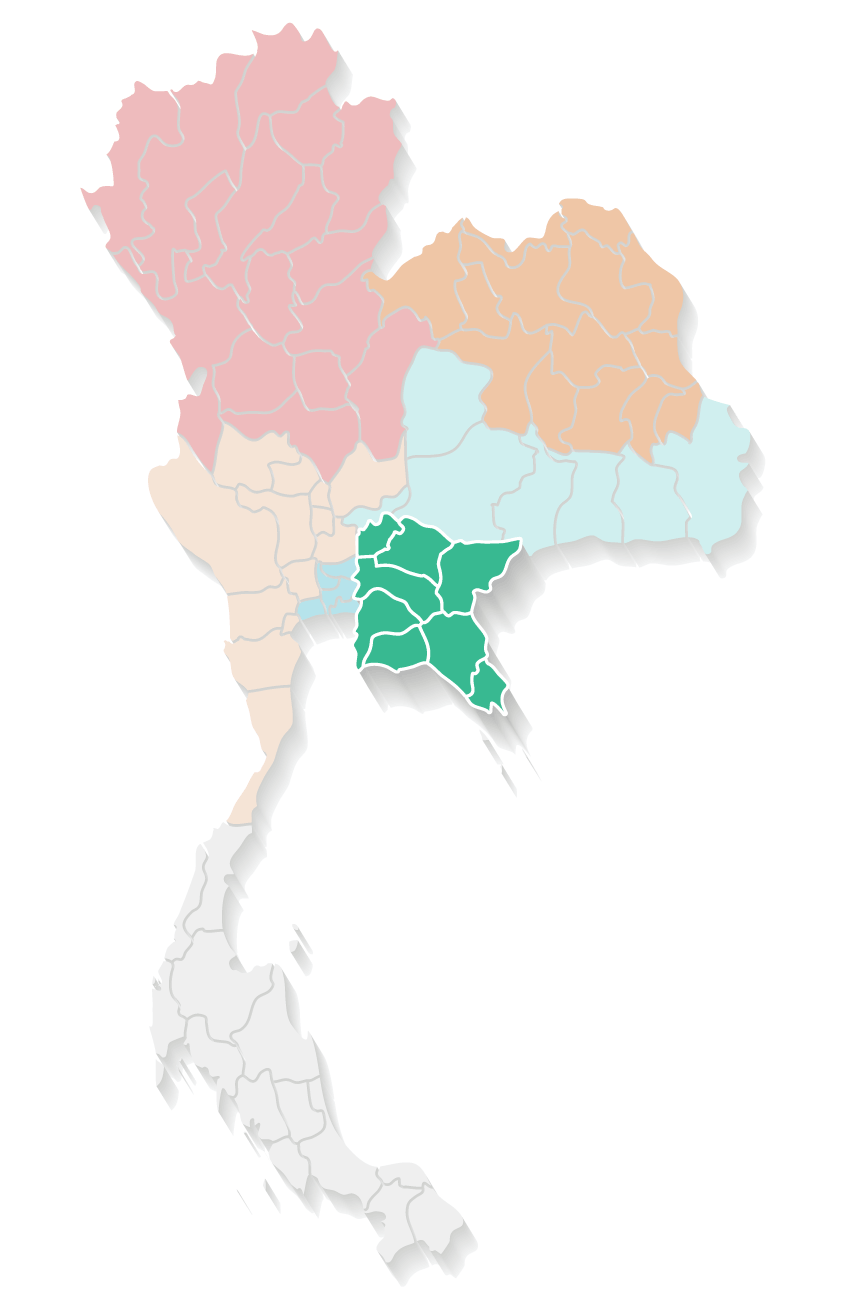 Services area map east | ThaiNamthip Coca-Cola