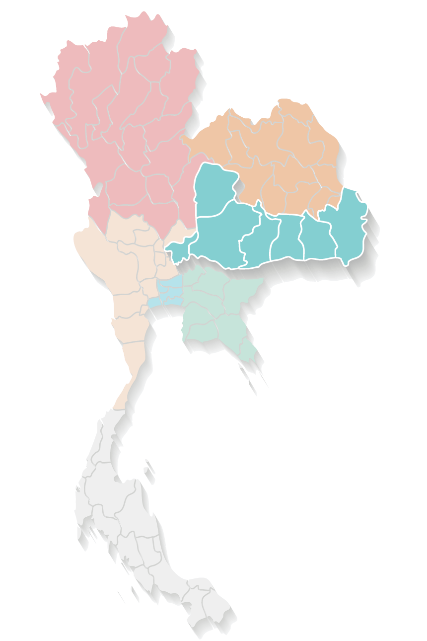 Services area map northeastern low | ThaiNamthip Coca-Cola