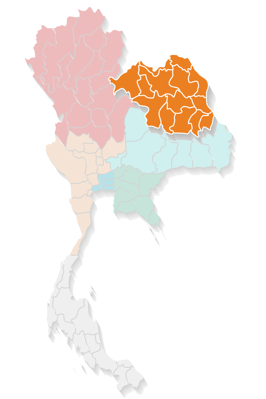 Services area map northeastern up | ThaiNamthip Coca-Cola